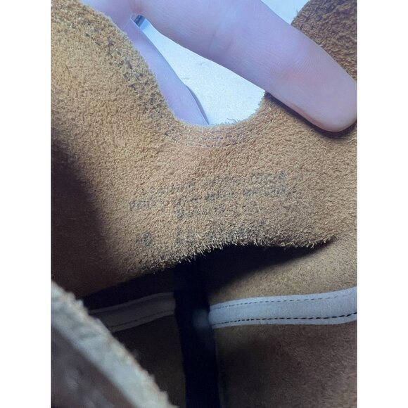 Vintage USA Made Leather Western Boots Vulcan Heel Handmade Quality Size 10 - Picture 8 of 8